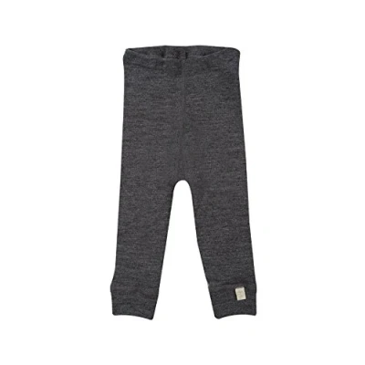 Image of DILLING Baby Long Johns Organic Merino Wool Dark Grey Melange 80