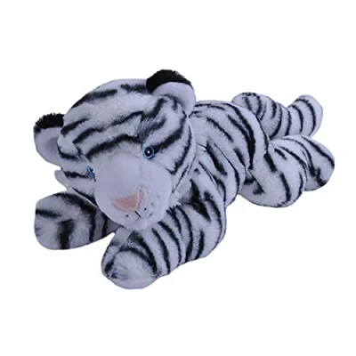 Image of Wild Republic 24730 Ecokins White Tiger Stuffed Animal 12 Inch