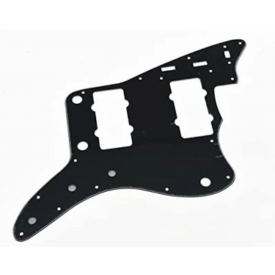 Image of Dopro American Vintage Jazzmaster Guitar Pickguard Scratch Plate JM with Screws for Fender Black 3 Ply (BWB)