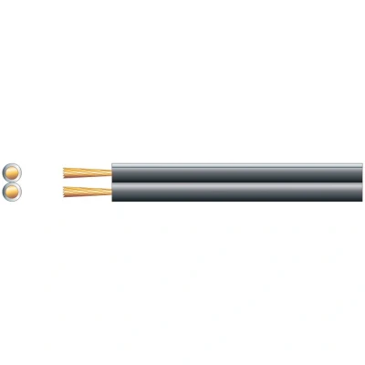 Image of 100m Black Speaker Cable Home HiFi Car Stereo Wire 2 x (13 0.2mmØ)