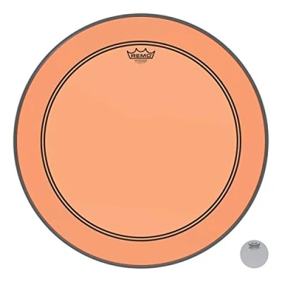 Image of Remo drum head Colortone Powerstroke 3 clear 22&quot; P3 1322 CT OG orange