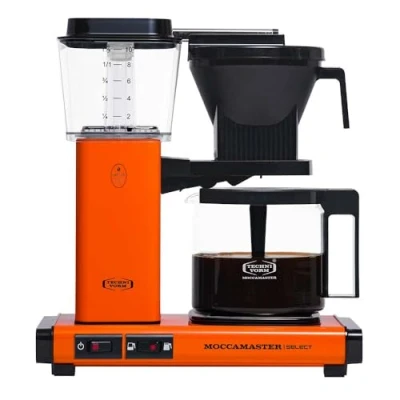 Image of Moccamaster KBG Select, Coffee Machines, Filter Coffee, Orange, UK Plug, 1.25 Liters