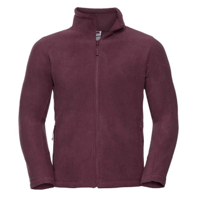 Image of Russell Athletic Mens Outdoor Fleece Jacket (Burgundy) Size 3XL