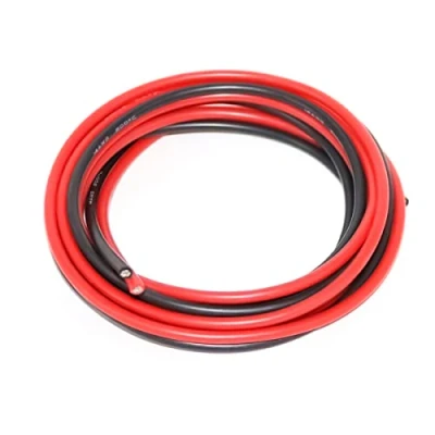 Image of FLY RC 14 Gauge Electrical Cable AWG Silicone Wire 2 Meter [1 m Black and 1 Red] Flexible of Tinned Copper Hook Up for DIY Aircraft Auto Battery Clamp