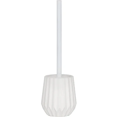 Image of Sealskin Arte Toilet Brush and Holder, Ceramic, White, 11.8 x 26 cm