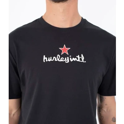 Image of Hurley T Shirt Short Sleeve Men Everyday 25Th S1 Black