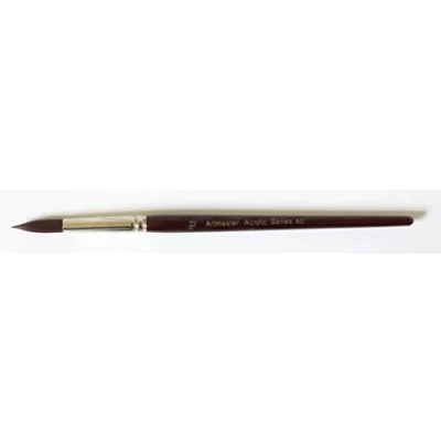 Image of The Art Shop Skipton Artmaster Acrylic Paint Brush Series 60 Round Brushes 12 Sizes (16)