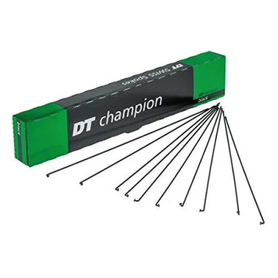 Image of DT Swiss Champion black spokes 14g = 2mm box 100, 300 mm