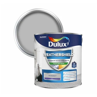 Image of Dulux Retail Weathershield Exterior Satin Paint Chic Shadow 2.5L