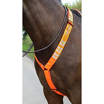 Image of Shires Equi Flector Breastplate Orange Cob/Full