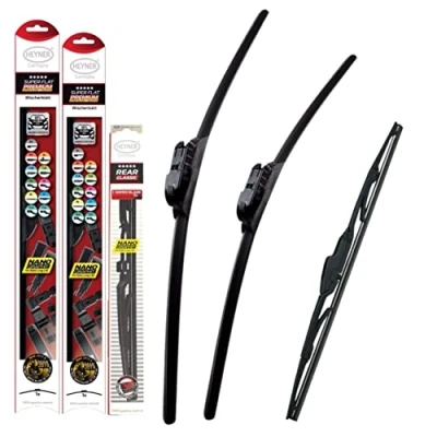 Image of HEYNER Germany Fits Citroen Berlingo Windscreen Wiper Blades 2008 2017 Size 26&quot;16&quot; Rear Blade 14 HSF2616TL14HRC