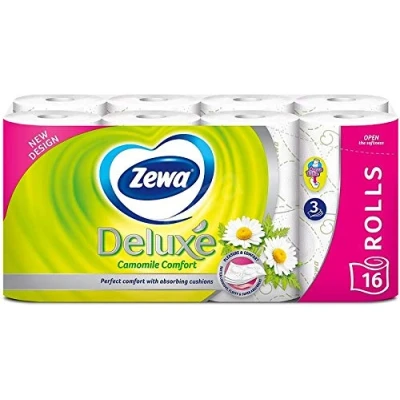Image of Scented Toilet Paper Rolls Bulk Tissues Multipack Camomile 16 Roll Per Pack 3 ply 145 Sheets with Flushable Tube