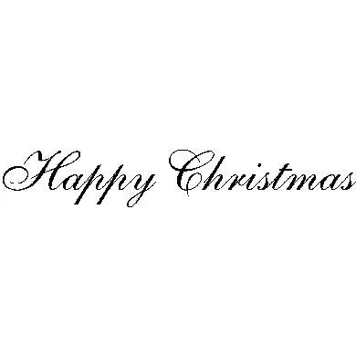 Image of Art Stamps 1010H Long Script Christmas Inca Stamp, Black