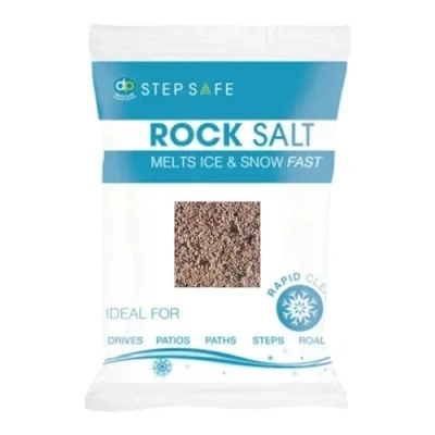 Image of Rock Salt De Icing Grit for Roads and Paths, 20kg Bag, Brown