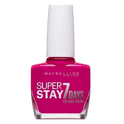 Image of Maybelline Forever Strong Super Stay 7 Day Gel 155 Bubble Gum Nail Polish, 10 ml (Pack of 1)