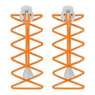 Image of 55 Sport Elastic Lock Shoelaces For Running &amp; Triathlon, Neon Orange