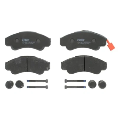 Image of 77362216, 77364859, 9949362, 9949517 brake pad set TRW COTEC GDB1518 incl. wear warning contact with caliper screws accessories