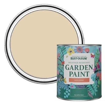 Image of Rust Oleum Beige Mould Resistant Garden Paint in Satin Finish Sandhaven 750ml