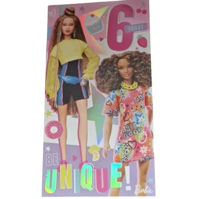 Image of Danilo Promotions Age 6 Birthday Card, Official, Happy, BA065, Multi,9 x 5 inch