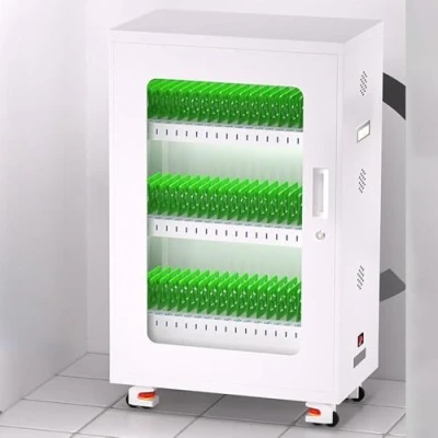 Image of Device Mobile Charging and Storage Cart for IPads Laptop Tablet School, Office, Healthcare More(Size:30 Slots)