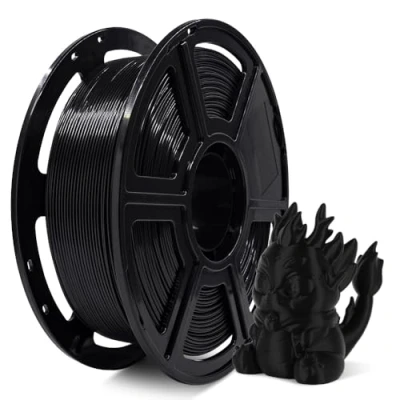 Image of FLASHFORGE Rapid PLA Filament 1.75mm, High Flow Speedy 3D Printer Filament, Experience Exceptional Performance with 500mm/s Speed Printing, Neatly Wound &amp; Top Notch (Black)