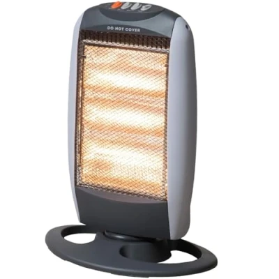 Image of Elex Halogen Heater 400W/800W/1200W 3 Power Settings &amp; Carry Handle, Light weight Moveable Super Silent Overheat Tip Over Protected Room (1)