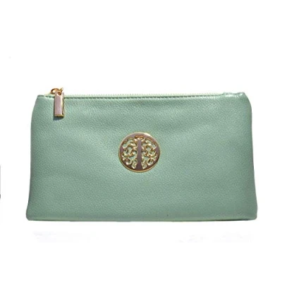 Image of Long &amp; Son Women&#039;s Small Clutch, Wristlet, Shoulder,Cross Body Bags 3141 (Light Green)