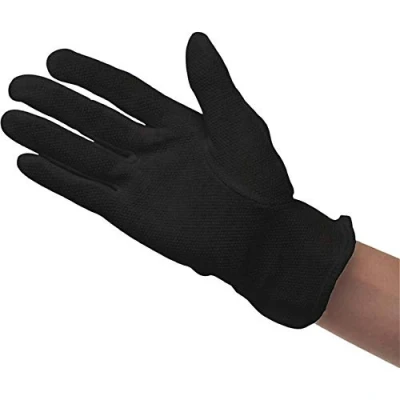 Image of Denny&#039;s BB139 L Cotton Heat Resistant Gloves, L, Black