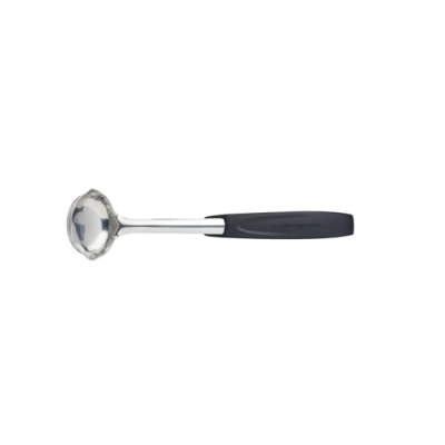 Image of MasterClass Catering Quality Stainless Steel Sauce Ladle with Nylon Handle, 28 cm (11&quot;) Black