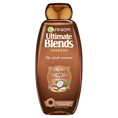 Image of Garnier Ultimate Blends Coconut Oil Frizzy Hair Shampoo, 360ml