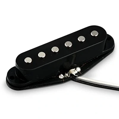 Image of VANSON &#039;Classic Pro&#039; Alnico V Black Single Coil Middle Pickup for Strat Guitars (Middle, Black)