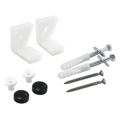 Image of Wholesale Domestic Colore Matt Black Toilet Pan Floor Fixing Kit