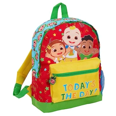 Image of CoComelon Boys Girls Backpack Kids Character JJ Nursery Travel Rucksack Lunch Bag