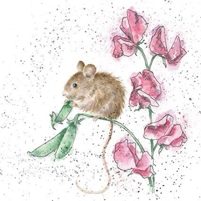 Image of Wrendale Designs &#039;The Pea Thief&#039; Card
