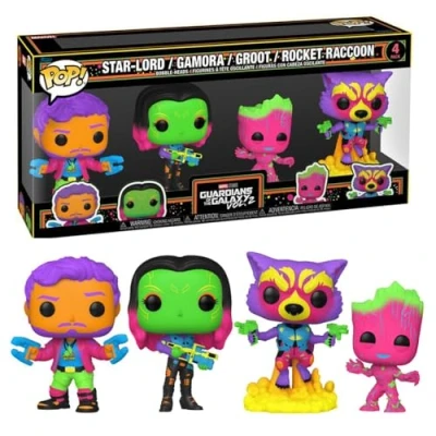 Image of Funko POP! Guardians of the Galaxy II Figures, 4 Pack, Glossy, Movie, Children&#039;s Birthday Gift, 9 cm Tall
