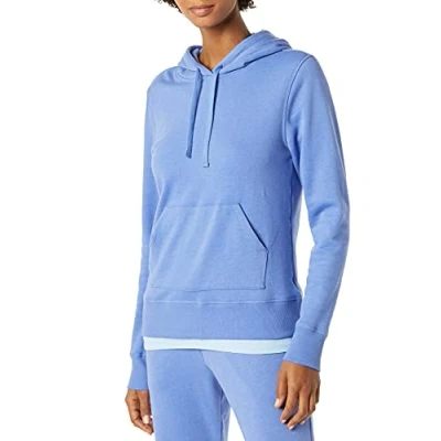 Image of Amazon Essentials Women&#039;s Fleece Pullover Hoodie (Available in Plus Size), Blue Heather, M