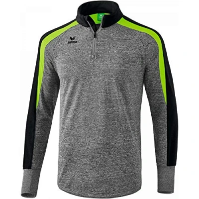 Image of Erima Kids Liga Line 2.0 Training Top Grey Marl/Black/Green Gecko, Size 128