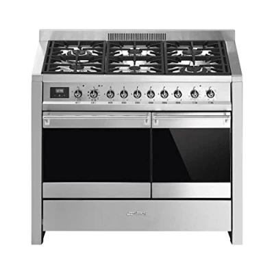 Image of Smeg A2PY 81 100Cm Dual Fuel Range Cooker Stainless Steel