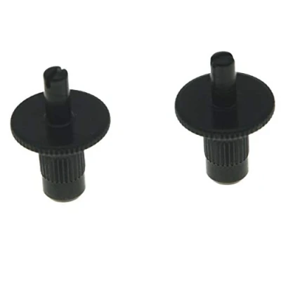 Image of Dopro Pack of 2 Nashville Style Guitar Tune o matic Bridge Posts Studs Post with Anchors for USA Les Paul Black