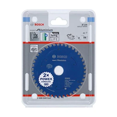 Image of Bosch Professional Circular Saw Blade Expert (for Aluminium, 120 x 20 1.8 mm, 42 teeth; Accessories: Cordless Saw)