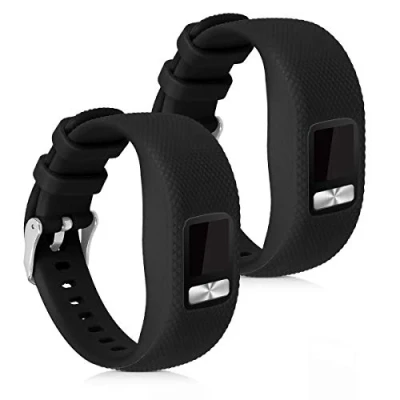 Image of kwmobile Straps Compatible with Garmin Vivofit 4 2x Replacement Silicone Watch Bands