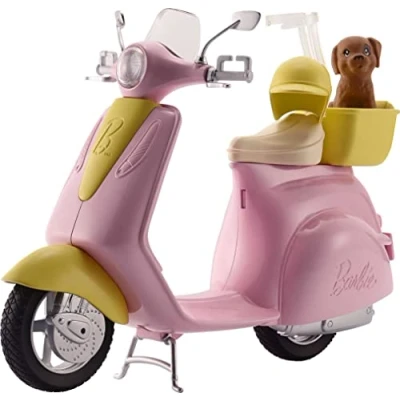 Image of Barbie Moped with Puppy!, FRP56
