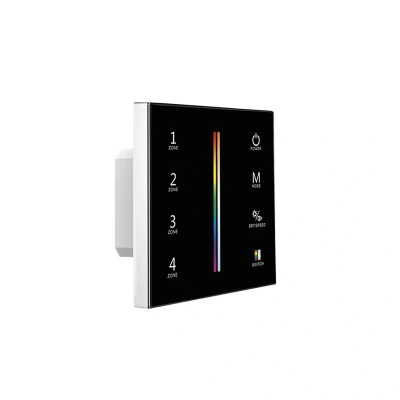 Image of RGB+Tuneable White Battery Wall Controller Black Aurora