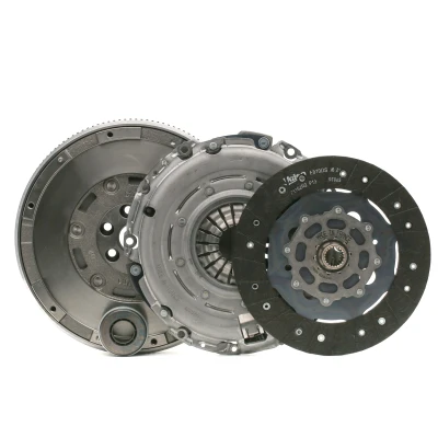 Image of 1610211580, 1628940880, 9800109880 clutch VALEO 837106 with dual mass flywheel screw set, lock release bearing 242mm