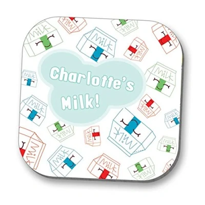 Image of Hot Off The Press Personalised Coaster Milk! Ideal for children