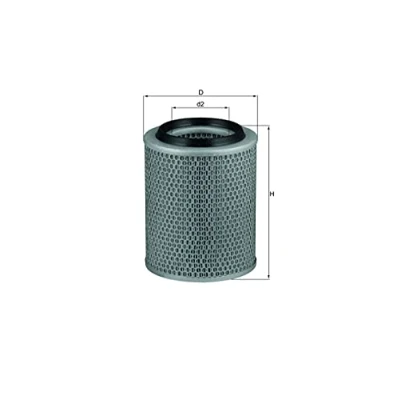 Image of 04472874 Air Filter MAHLE ORIGINAL LX 498 210,0mm 166,0mm Insert