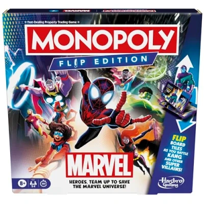 Image of Monopoly Flip Edition: Marvel Board Game