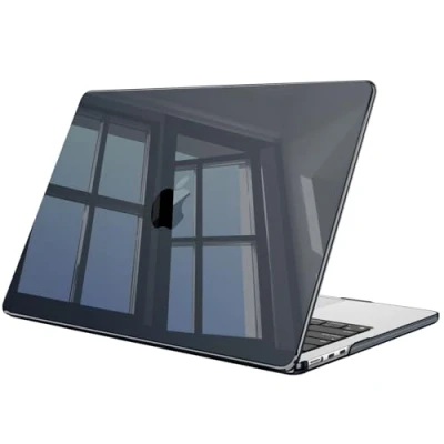 Image of Fintie Case Compatible with MacBook Air 13.6 inch (2024/2022) M3/M2 Chip, Snap On Hard Shell Cover for 13.6&quot; Model A3113 A2681, Classic Black