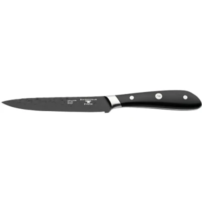 Image of Rockingham Forge Ashwood Series 5&quot; Utility Knife Kitchen with Ice Hardened Vanadium Steel Blades, Black, RF 1843N