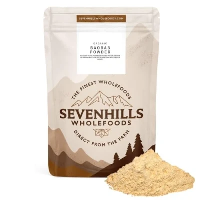Image of Sevenhills Wholefoods Organic Baobab Powder, Wild Harvested in Africa, 1kg